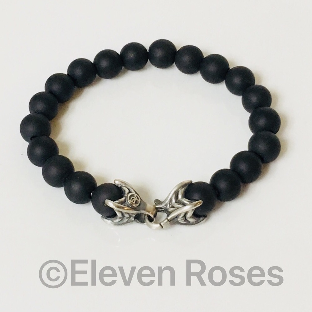 David Yurman Black Onyx Spiritual Bead Bracelet - Picture 6 of 6